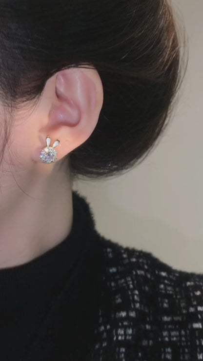 Spin Sparkle Bunny Earrings